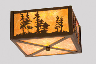 Tall Pines Two Light Flushmount in Caf Noir (57|23982)
