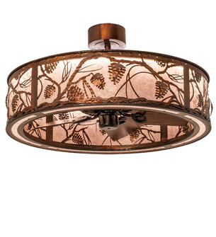 Whispering Pines LED Chandel-Air in Vintage Copper (57|239188)