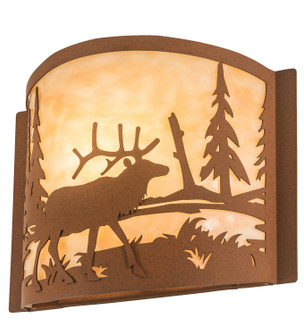 Elk At Lake One Light Wall Sconce in Earth (57|23897)