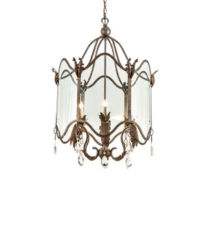 Lourdes Six Light Chandelier in Corinth And Cortez Gold (57|238251)