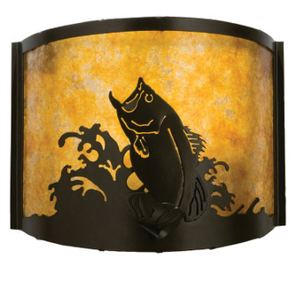 Leaping Bass One Light Wall Sconce in Timeless Bronze (57|23823)