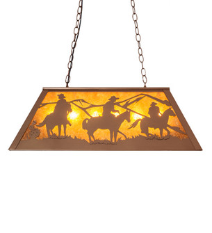 Rustlers Six Light Pendant in Metallic Bronze (57|236858)