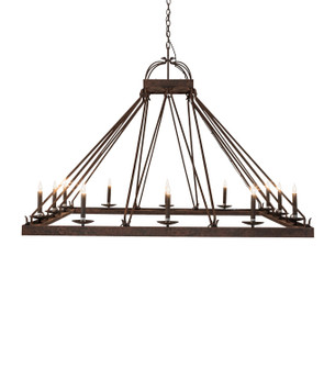 Retreat 12 Light Chandelier in Distressed Chestnut (57|234209)