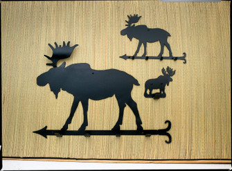 Moose Coat Rack in Textured Black (57|23381)