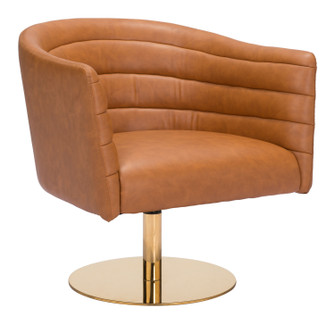 Justin Accent Chair in Brown, Gold (339|102047)