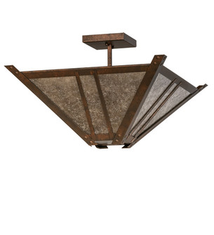 Arta Four Light Semi-Flushmount in Hanna Copper (57|232536)