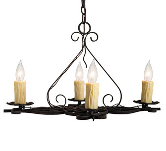 Elianna Four Light Chandelier in Distressed Chestnut (57|231446)