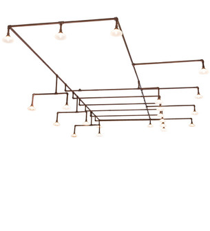 Pipedream 21 Light Chandelier in Copper Over Nickel (57|226153)