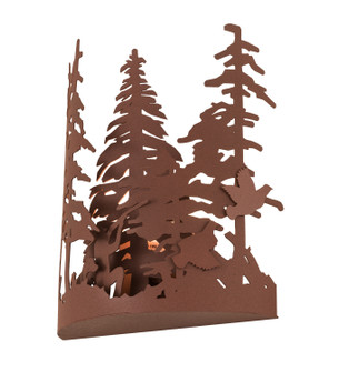 Quail Hunter One Light Wall Sconce in Rust (57|22168)