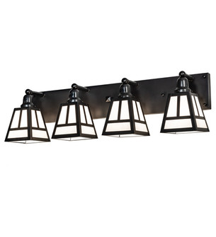 T'' Mission'' Four Light Vanity in Craftsman Brown (57|219287)