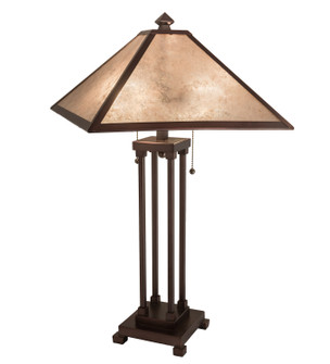 Mission Two Light Table Lamp in Mahogany Bronze (57|218345)