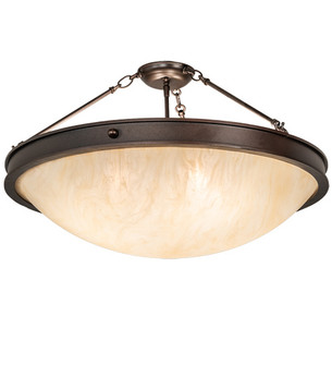 Dionne Four Light Semi-Flushmount in Mahogany Bronze (57|218187)