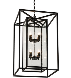Kitzi Box Eight Light Pendant in Textured Black (57|214846)