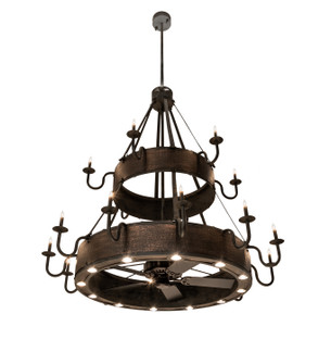 Costello 18 Light Chandel-Air in Costello Black And Blackened Copper (57|213966)