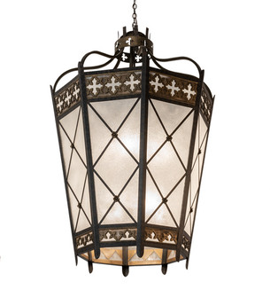 Cardiff Eight Light Pendant in Umber Patina & Antique Distressed Gold (57|211859)