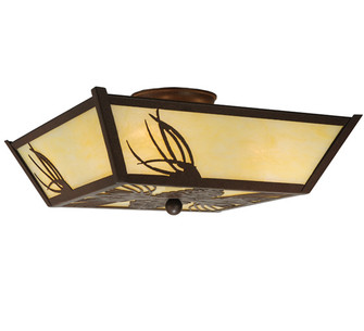 Pinecone Four Light Semi-Flushmount in Cafe Noir (57|210047)