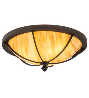 Dominga Three Light Flushmount in Wrought Iron (57|205085)