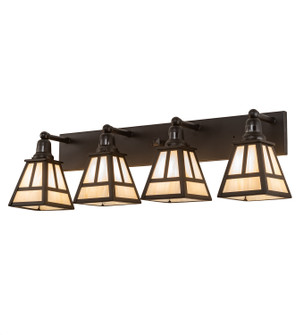 T'' Mission'' Four Light Vanity Bar in Solar Black (57|204408)