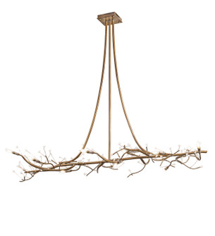 Winter Solstice LED Chandelier in Antique Hammer Gold (57|203772)