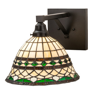 Tiffany Roman One Light Wall Sconce in Textured Black (57|202145)