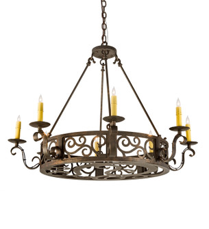 Delano Eight Light Chandelier in Gilded Tobacco (57|200078)