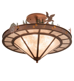 Boulders Six Light Semi-Flushmount in New Copper Vein (57|199541)