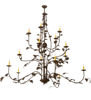 Oak Leaf 15 Light Chandelier in Cafe Noir (57|198138)