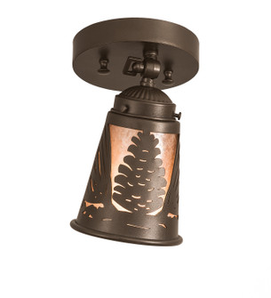 Pinecone One Light Swing Arm Flushmount in Bronze (57|197918)