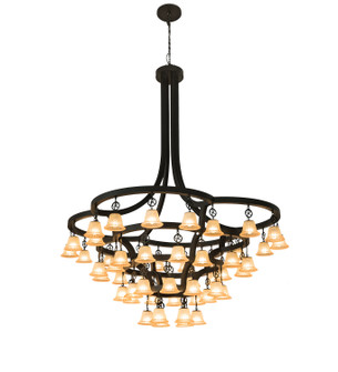 Cretella LED Chandelier in Solar Black (57|197780)