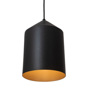 Silo LED Pendant in Textured Black/Champagne Metallic (57|195606)