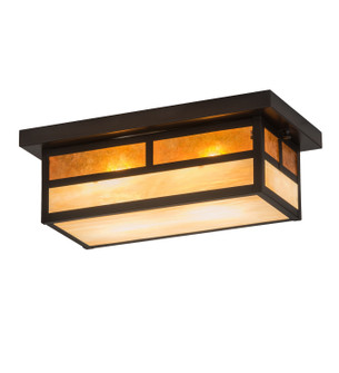 Hyde Park Two Light Flushmount in Craftsman Brown (57|194882)