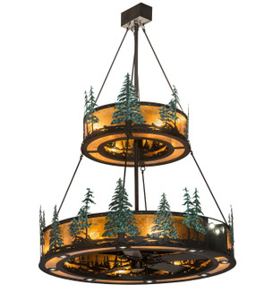 Tall Pines 27 Light Chandel-Air in Wrought Iron (57|192444)