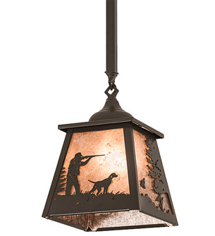 Quail Hunter W/Dog One Light Pendant in Timeless Bronze (57|192004)