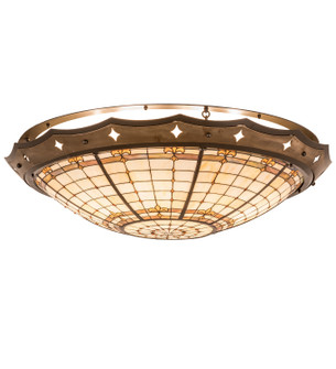 Fleur-De-Lite Eight Light Flushmount in Timeless Bronze (57|191949)