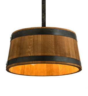 Whiskey Barrel Six Light Pendant in Costello Black (57|188651)