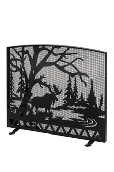 Moose Creek Fireplace Screen in Textured Black (57|188444)
