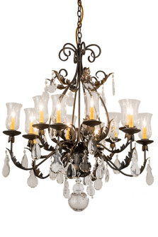 French Elegance 12 Light Chandelier in French Bronze (57|188392)
