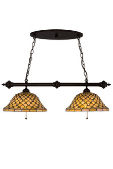 Diamond & Jewel Four Light Island Pendant in Mahogany Bronze (57|187126)