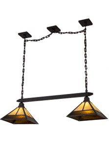 T'' Mission'' Two Light Island Pendant in Oil Rubbed Bronze (57|186378)