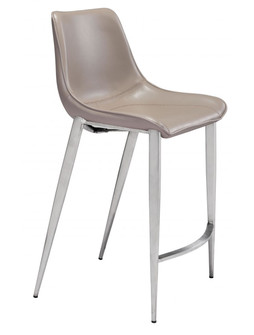 Magnus Counter Chair in Gray, Silver (339|102028)