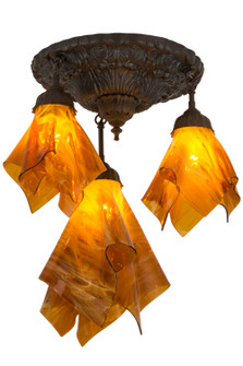 Handkerchief Three Light Pendant in Oil Rubbed Bronze (57|183930)