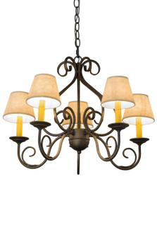 Jenna Five Light Chandelier in French Bronzed (57|183696)