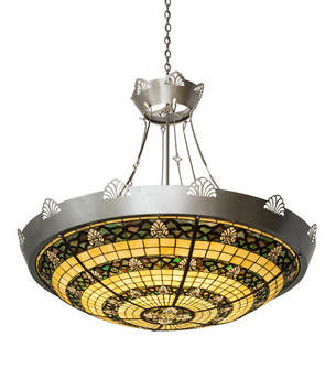 Shell And Ribbon Eight Light Inverted Pendant in Nickel (57|183016)