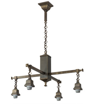 Chandelier Hardware Four Light Chandelier Hardware in Antique Brass (57|181218)