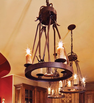 Lakeshore Five Light Chandelier in Cajun Spice (57|179978)