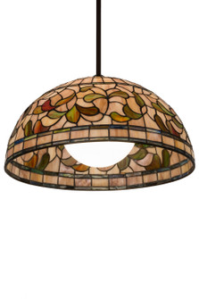 Tiffany Turning Leaf One Light Pendant in Mahogany Bronze (57|179681)