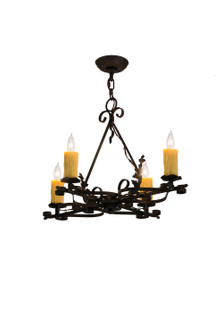 Elianna Four Light Chandelier in Chestnut (57|179037)