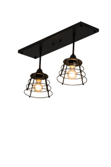 Halifax Two Light Island Pendant in Solar Black (57|178733)