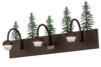 Tall Pines Three Light Vanity in Oil Rubbed Bronze/Green Trees (57|178427)