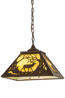 Elk At Dawn Two Light Pendant in Cafe Noir (57|177226)